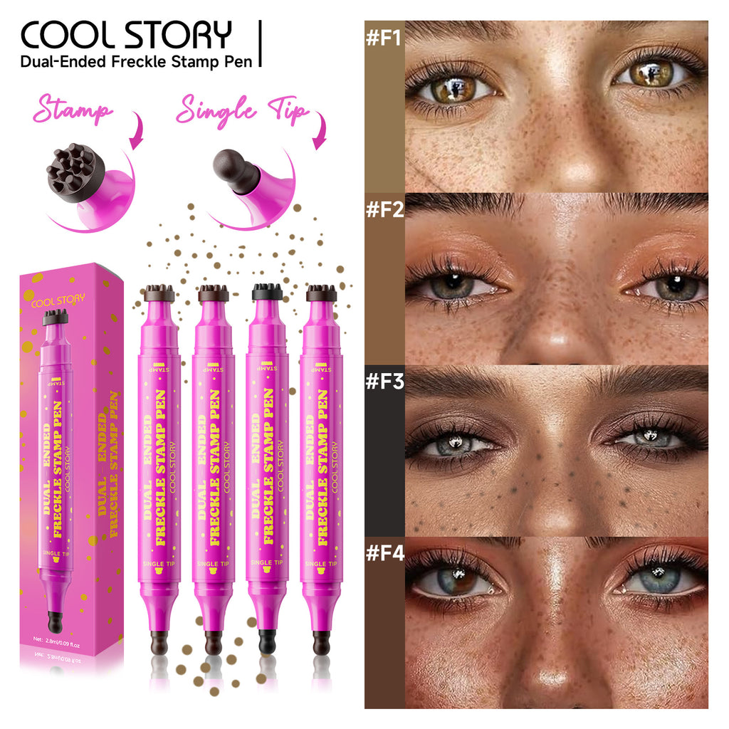 Natural Freckle Stamp Pen | Waterproof Long-Lasting Faux Freckle Makeup Pen for Natural Look