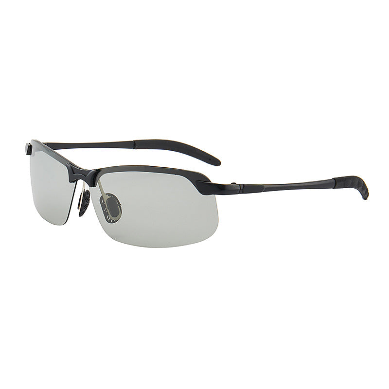 Men’s Smart Photochromic Polarized Sunglasses | Day & Night Driving & Fishing UV Protection Eyewear