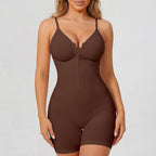 Seamless Body Shaper Bodysuit for Women | Tummy Control & Butt Lift Shapewear | Front Zipper Compression Romper