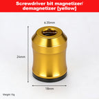Aluminum Alloy Magnetic Bit Magnetizer/Demagnetizer | Strong Magnetic Screwdriver Bit Holder & Enhancer