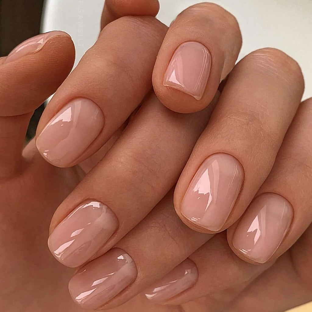 Solid Color Short Press-On Nails