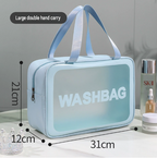 Clear PVC Makeup Bag | Waterproof Travel Cosmetic Tote