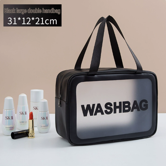 Clear PVC Makeup Bag | Waterproof Travel Cosmetic Tote
