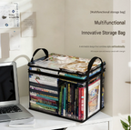 Clear Book Storage Box (Large Capacity)
