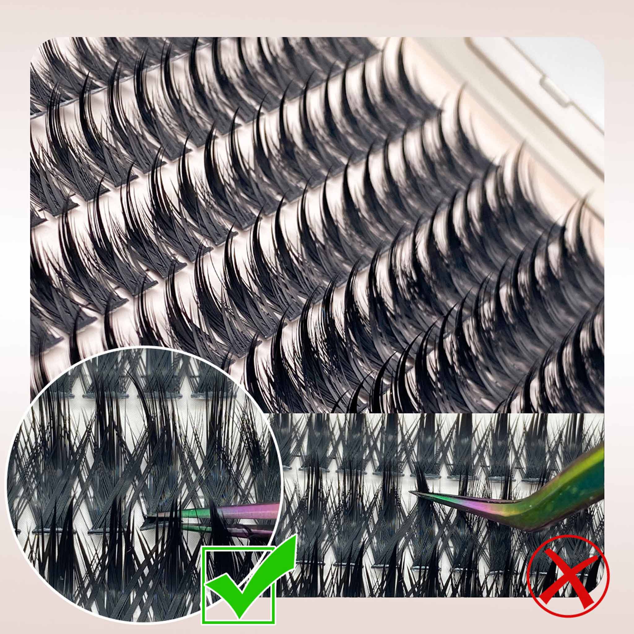 Individual Cluster Segment Eyelashes