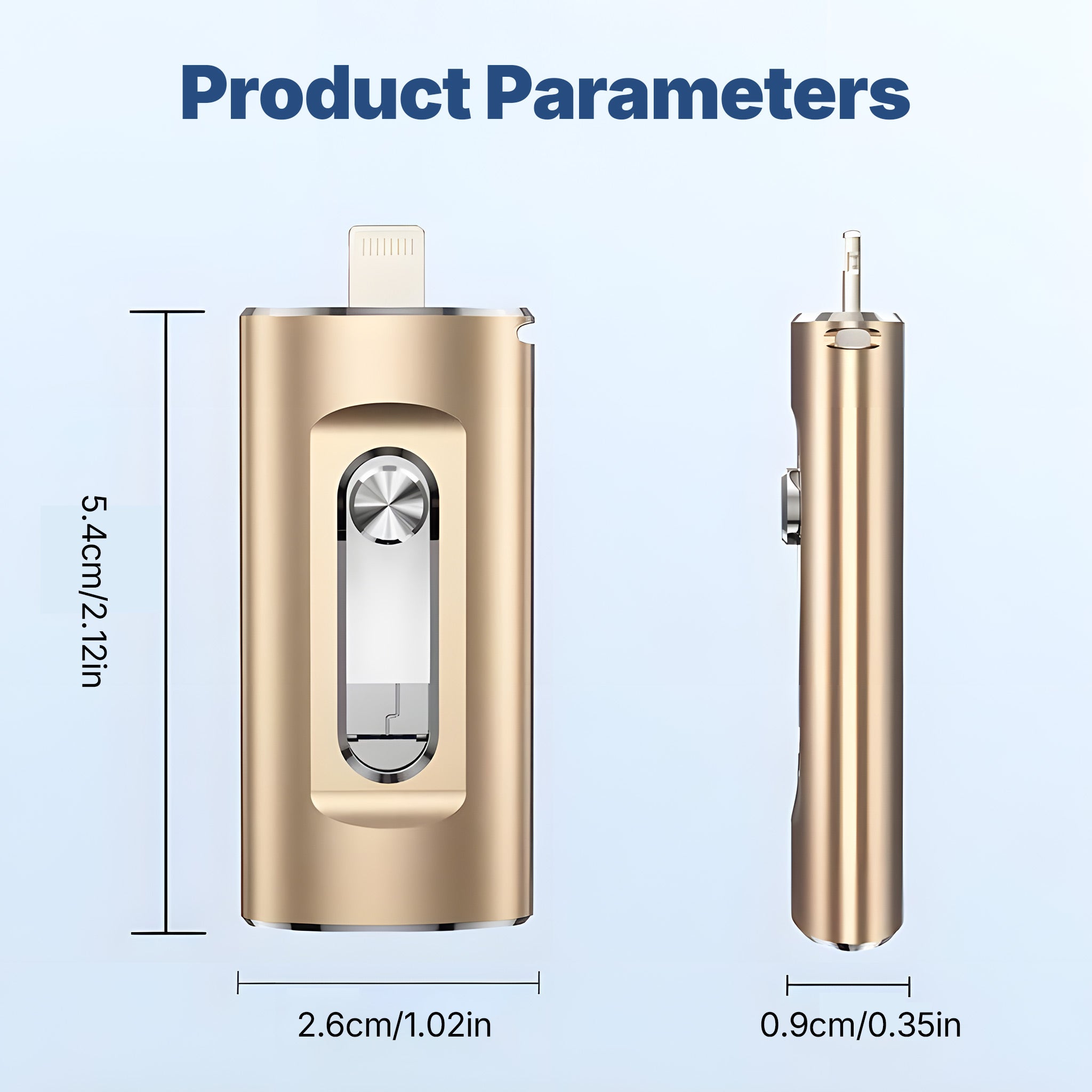 High-capacity USB flash drive for both mobile phones and computers