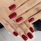 Solid Color Short Press-On Nails