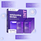 Dr. Dent Purple Teeth Whitening Enamel-Care Cleaning Strips