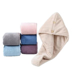 Women’s Thick Coral Fleece Hair Drying Towel Cap | Ultra Absorbent Quick-Dry Bath Turban | Anti-Shedding Hair Wrap