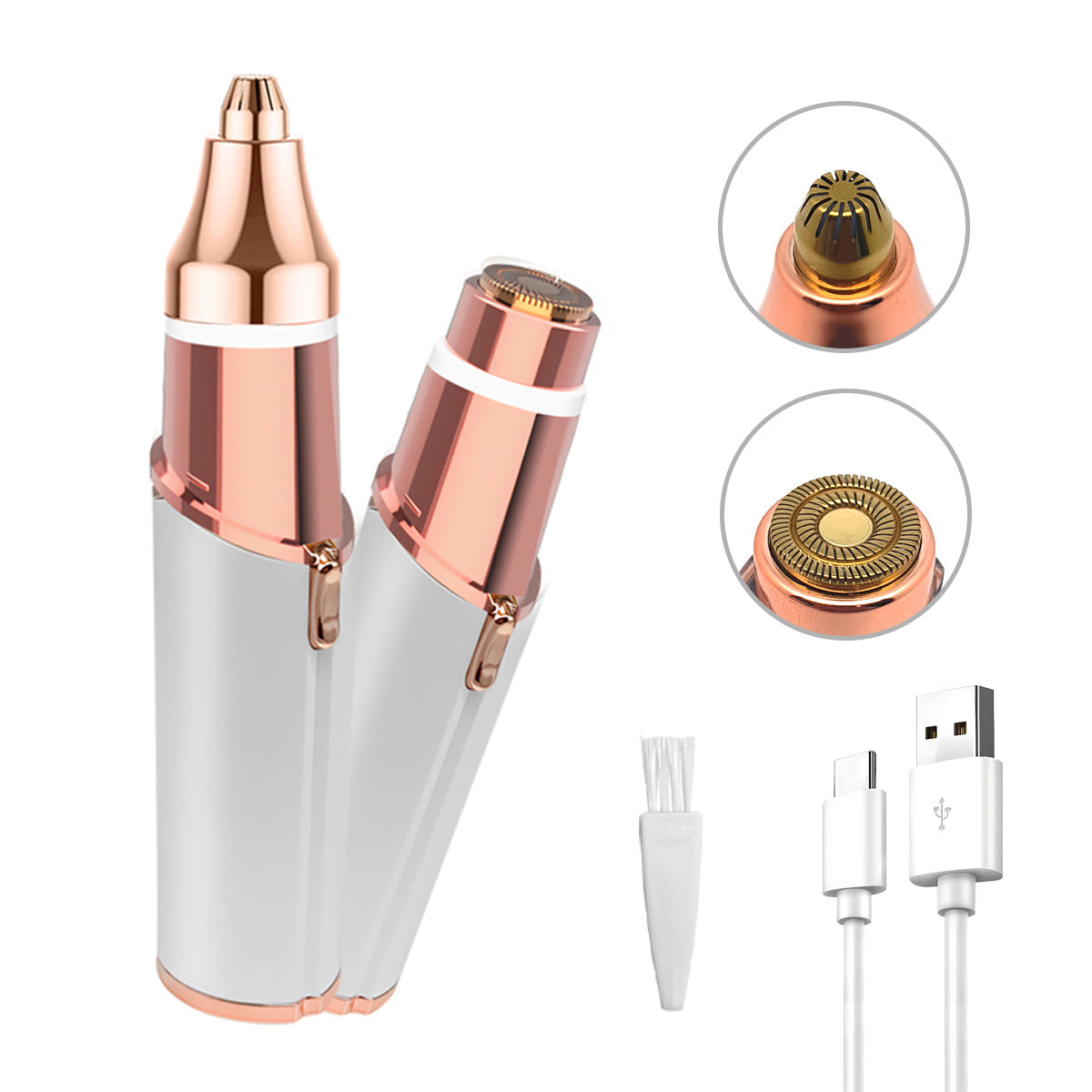 Women’s 2-in-1 Electric Eyebrow Trimmer | Precision Shaver & Facial Hair Remover Grooming Device