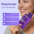 Dr. Dent Purple Teeth Whitening Enamel-Care Cleaning Strips