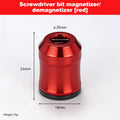 Aluminum Alloy Magnetic Bit Magnetizer/Demagnetizer | Strong Magnetic Screwdriver Bit Holder & Enhancer