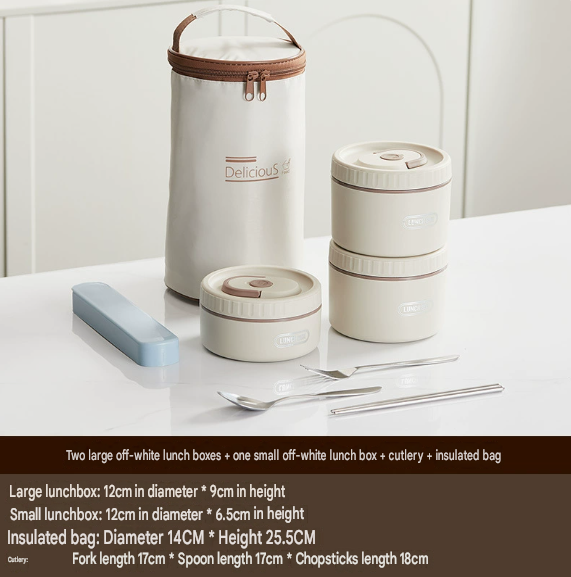 Stainless Steel Lunch Box Set (3-Pack)