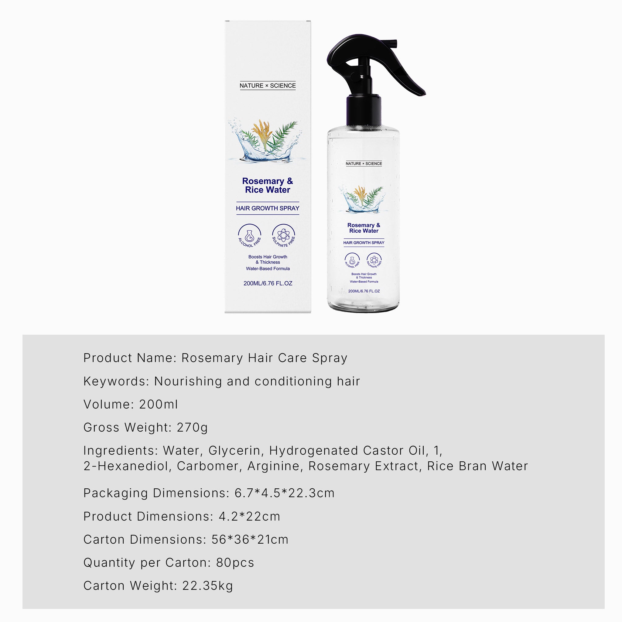 Hair care spray