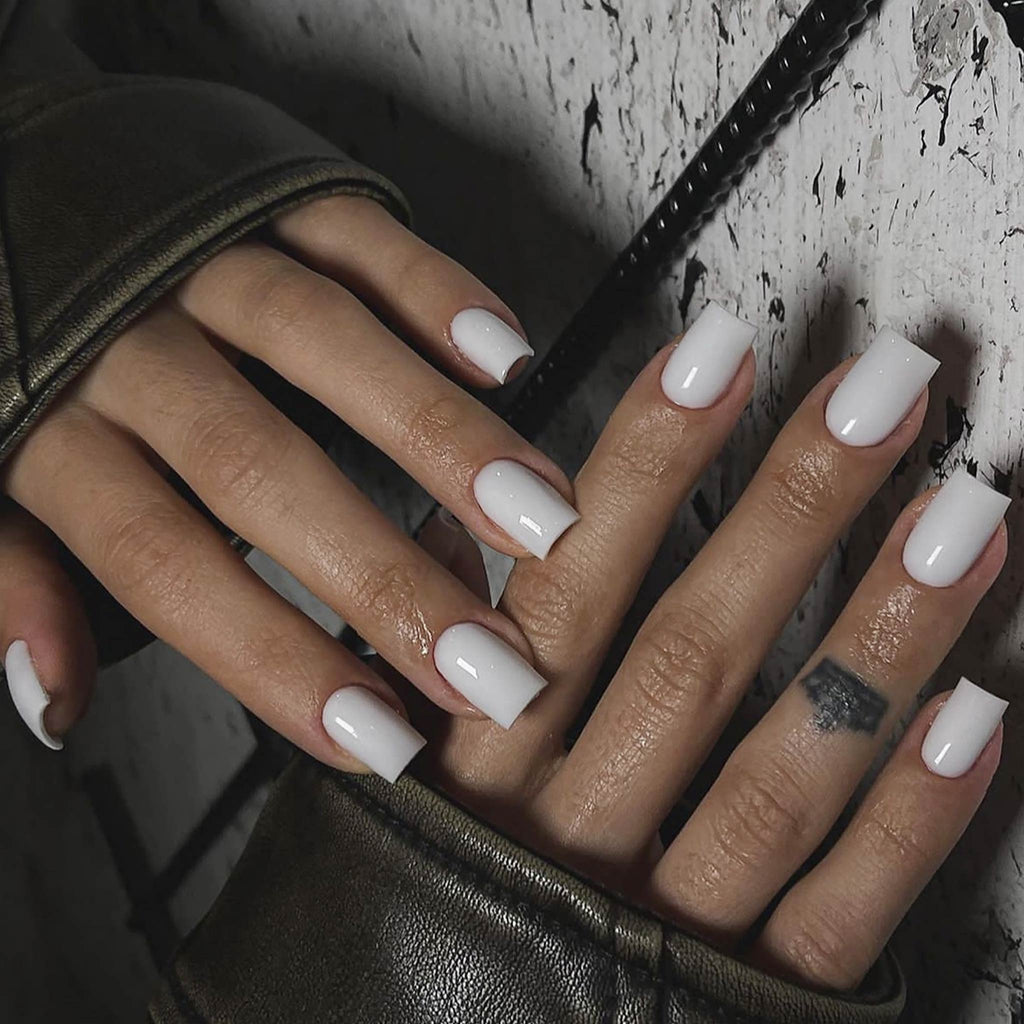 Solid Color Short Press-On Nails