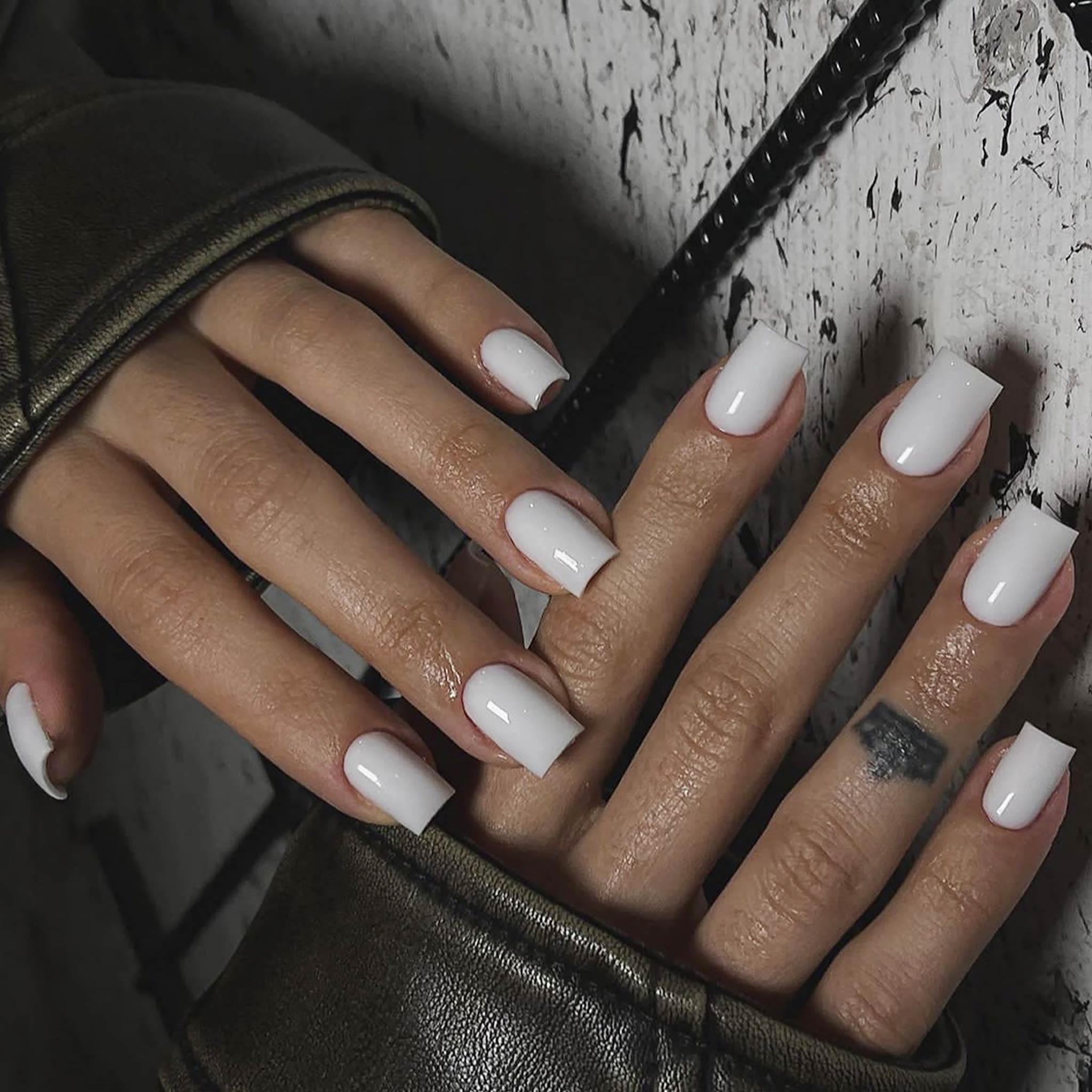 Solid Color Short Press-On Nails