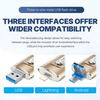 High-capacity USB flash drive for both mobile phones and computers