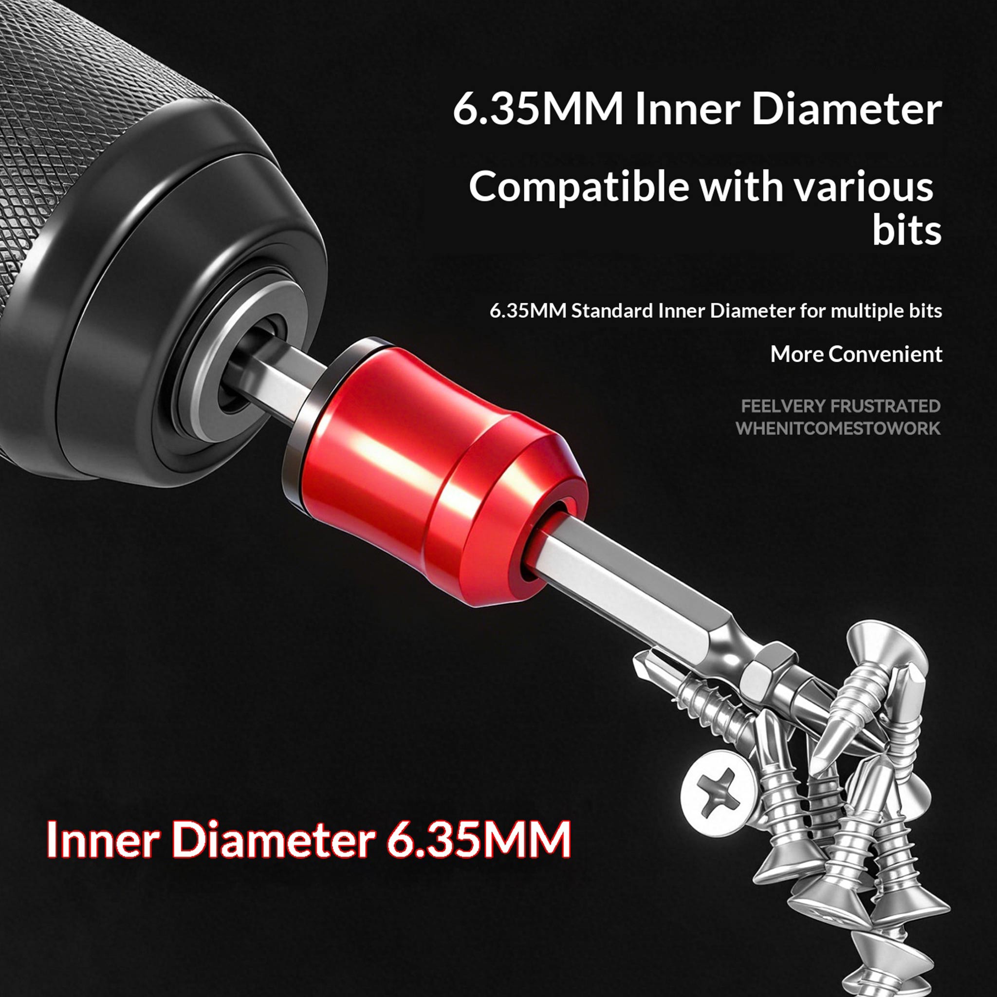 Aluminum Alloy Magnetic Bit Magnetizer/Demagnetizer | Strong Magnetic Screwdriver Bit Holder & Enhancer