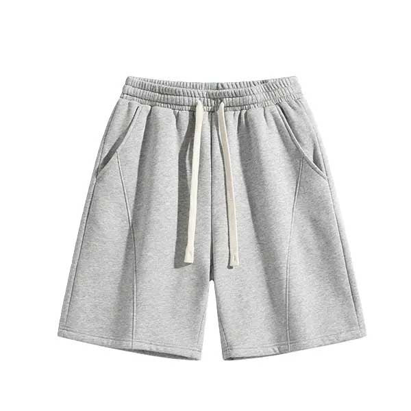 Women's Solid Color Drawstring Sweat Shorts | Loose-Fit Casual Athletic Shorts with Pockets