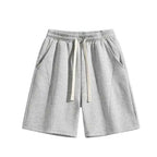 Women's Solid Color Drawstring Sweat Shorts | Loose-Fit Casual Athletic Shorts with Pockets