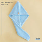 Women’s Thick Coral Fleece Hair Drying Towel Cap | Ultra Absorbent Quick-Dry Bath Turban | Anti-Shedding Hair Wrap