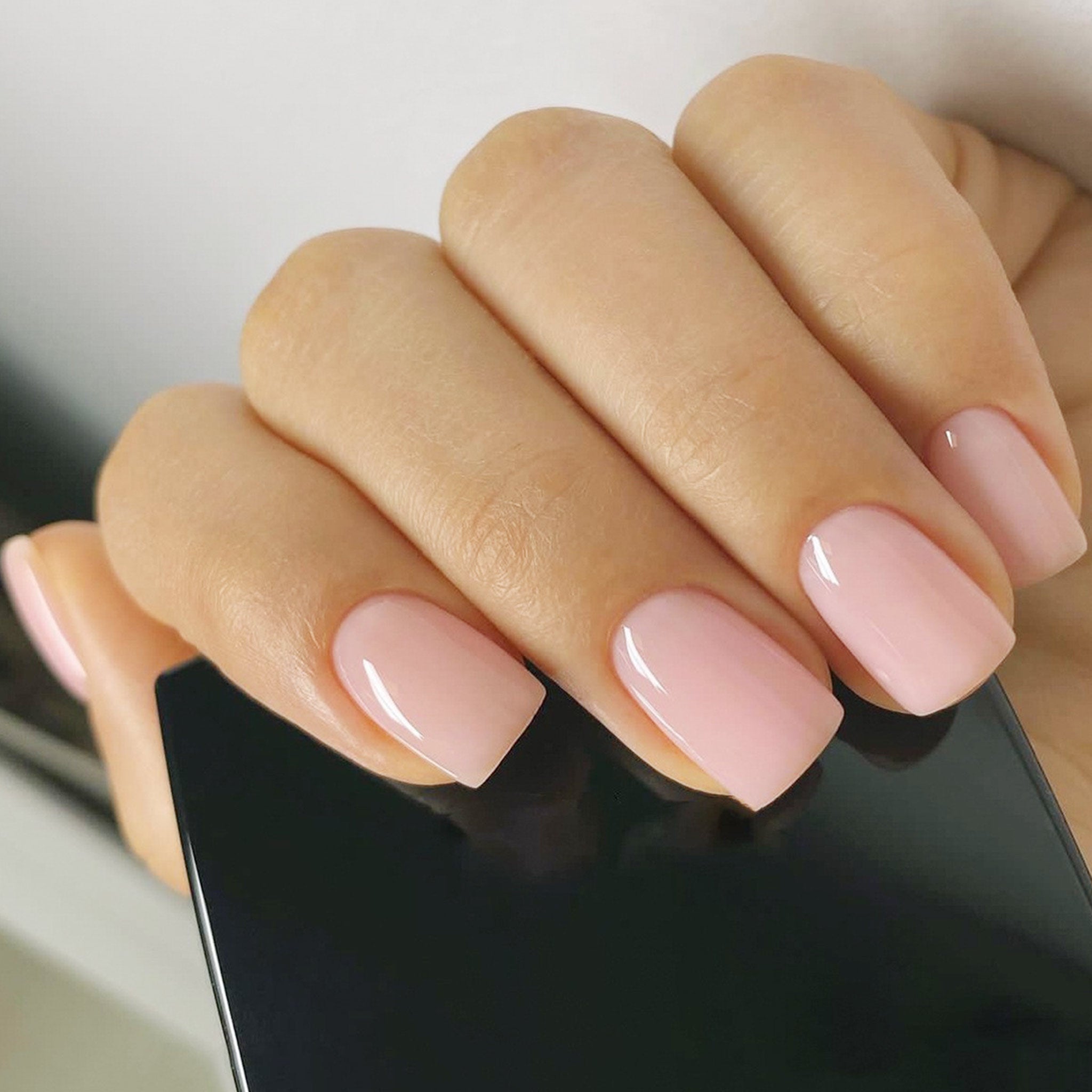 Solid Color Short Press-On Nails