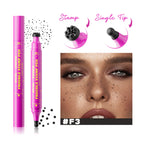 Natural Freckle Stamp Pen | Waterproof Long-Lasting Faux Freckle Makeup Pen for Natural Look