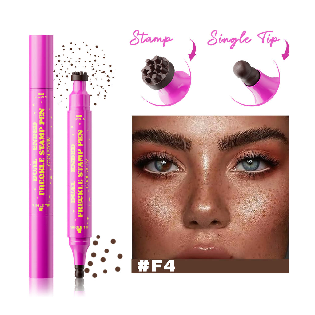 Natural Freckle Stamp Pen | Waterproof Long-Lasting Faux Freckle Makeup Pen for Natural Look