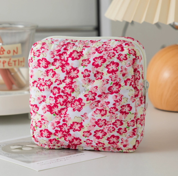 Mini Square Makeup Bag | Lightweight Travel Cosmetic Pouch