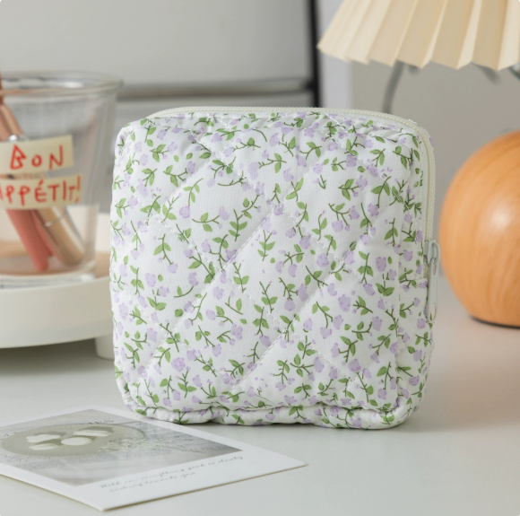 Mini Square Makeup Bag | Lightweight Travel Cosmetic Pouch