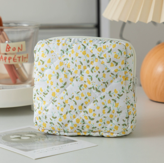 Mini Square Makeup Bag | Lightweight Travel Cosmetic Pouch