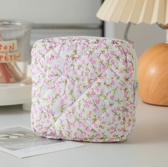 Mini Square Makeup Bag | Lightweight Travel Cosmetic Pouch