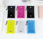 INS Style Clear PVC Snap Pouch | Mini Card Holder & Coin Purse
