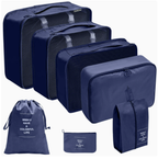 7-Piece Travel Bottles & Toiletry Organizer Set | Leakproof Cosmetic Travel Kit