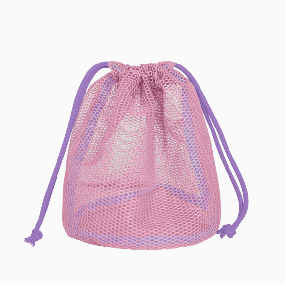 Dopamine Drawstring Makeup Bag | Portable Mesh Cosmetic Pouch