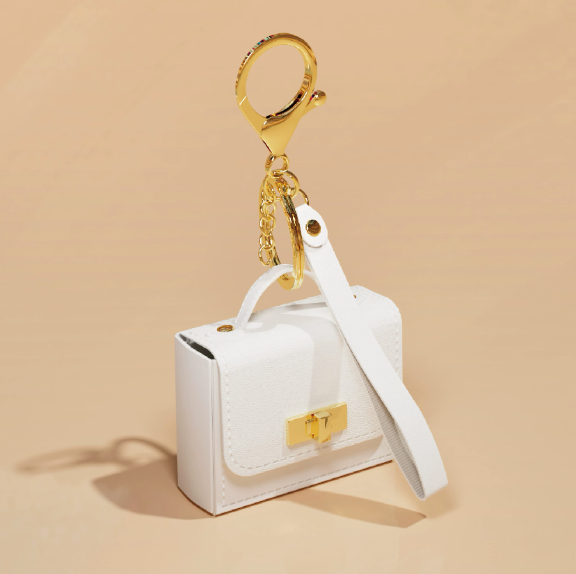 Mini PU Leather Keychain Coin Pouch