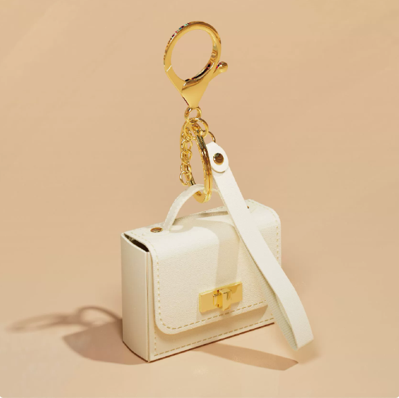 Mini PU Leather Keychain Coin Pouch