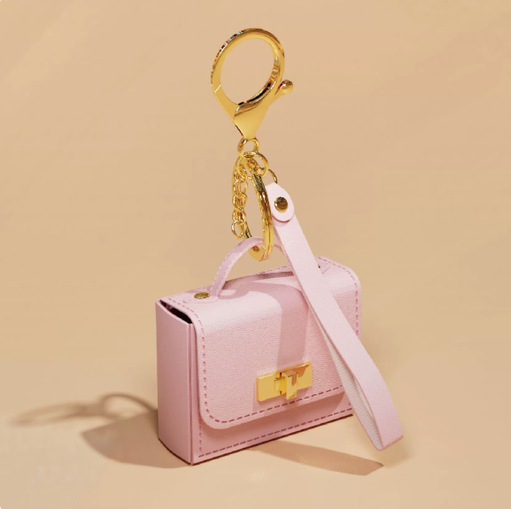 Mini PU Leather Keychain Coin Pouch