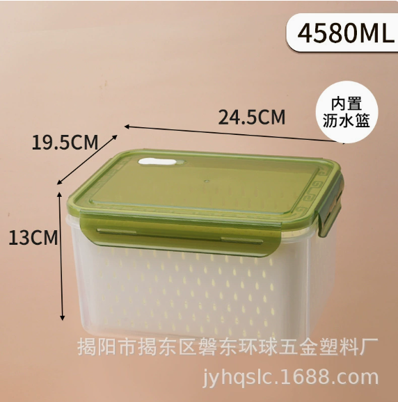Double-Layer Food Storage & Drain Box