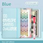 100-Day Savings Challenge Binder (A6, Pink)