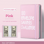 100-Day Savings Challenge Binder (A6, Pink)