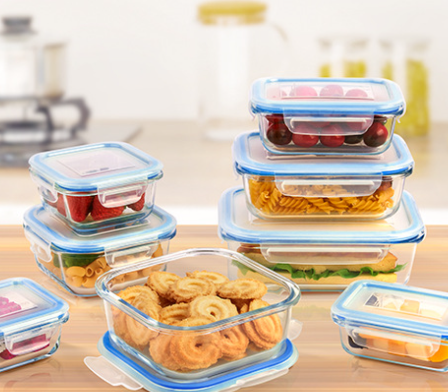 Glass Food Storage Container Set