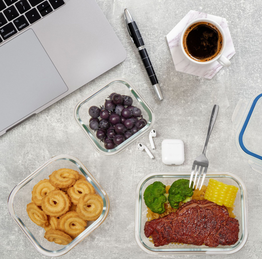 Glass Food Storage Container Set