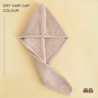 Women’s Thick Coral Fleece Hair Drying Towel Cap | Ultra Absorbent Quick-Dry Bath Turban | Anti-Shedding Hair Wrap