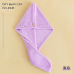 Women’s Thick Coral Fleece Hair Drying Towel Cap | Ultra Absorbent Quick-Dry Bath Turban | Anti-Shedding Hair Wrap